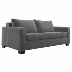 Canapé convertible velours Octave - Gris Clair