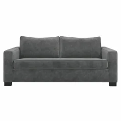 Canapé convertible velours Octave - Gris Clair