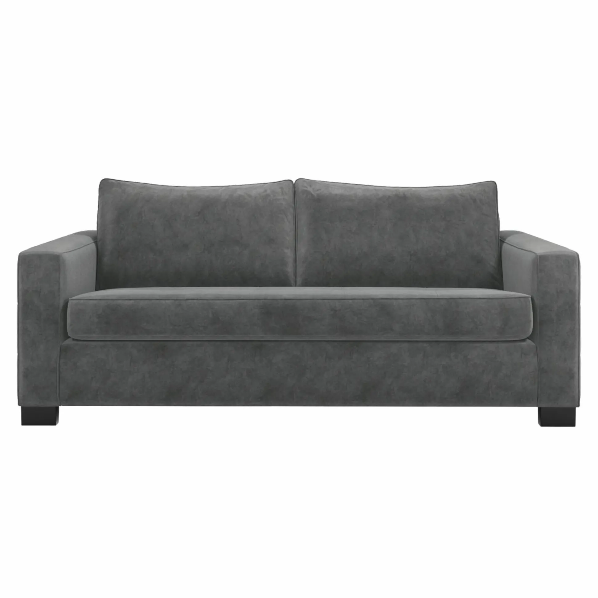 Canapé convertible velours Octave - Gris Clair