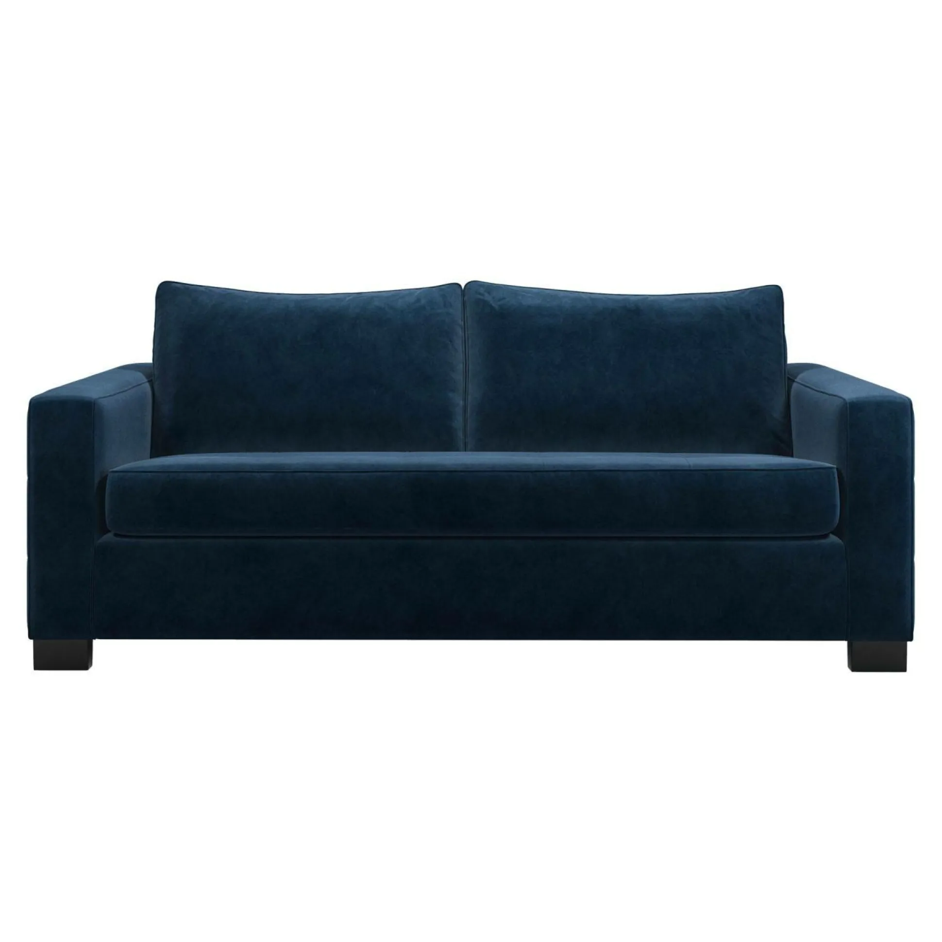 Canapé convertible velours Octave - Bleu