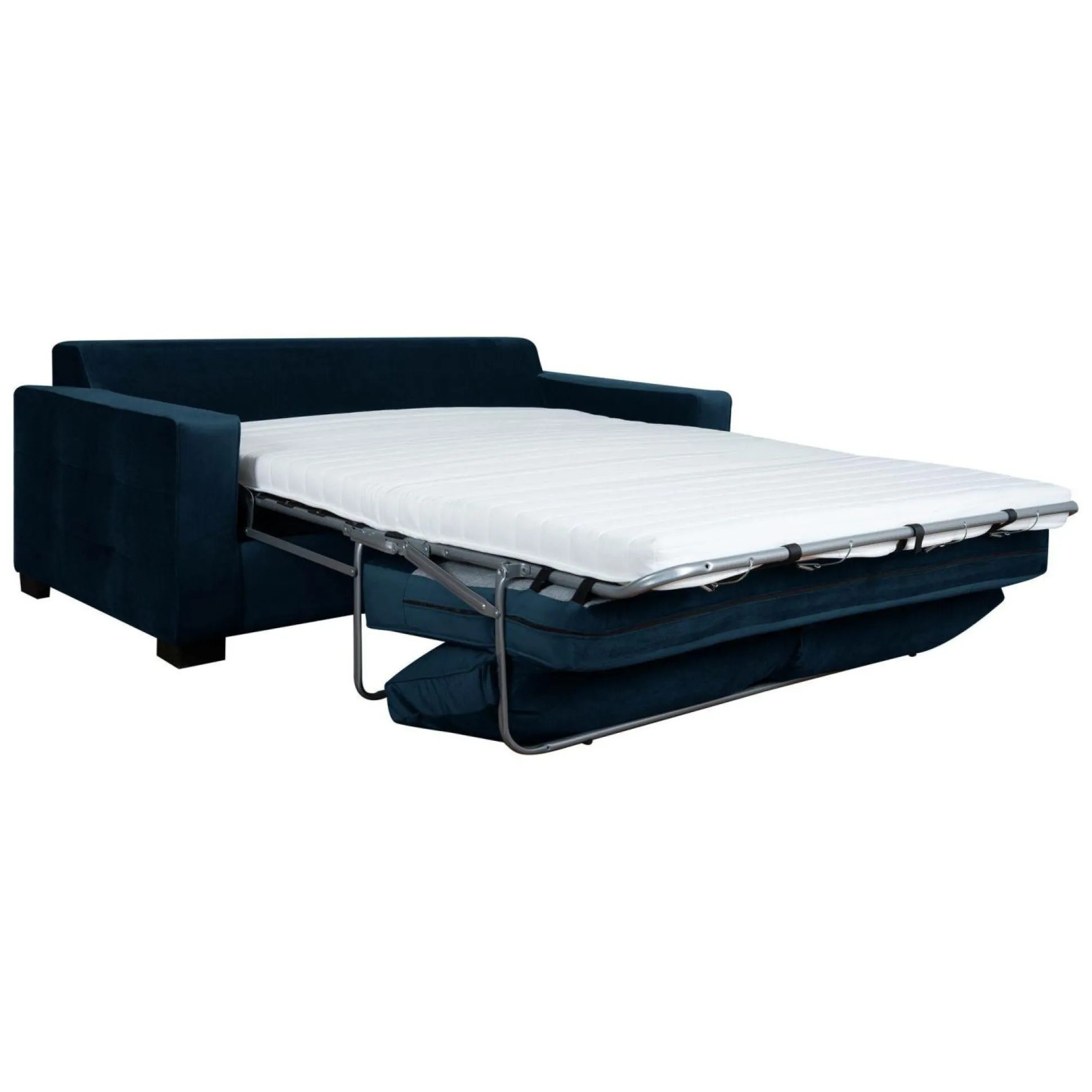 Canapé convertible velours Octave - Bleu