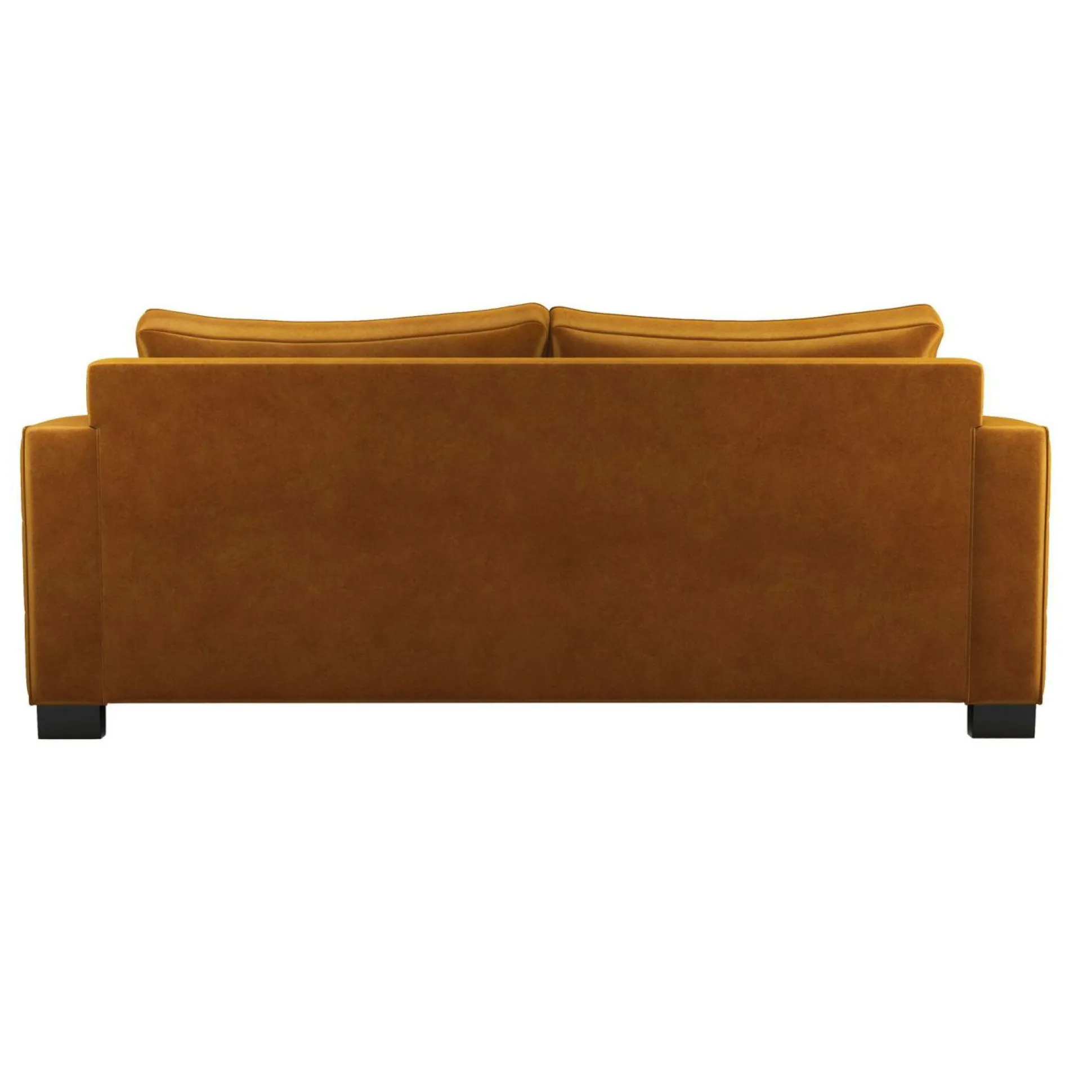 Canapé convertible velours Octave - Jaune Mordoré