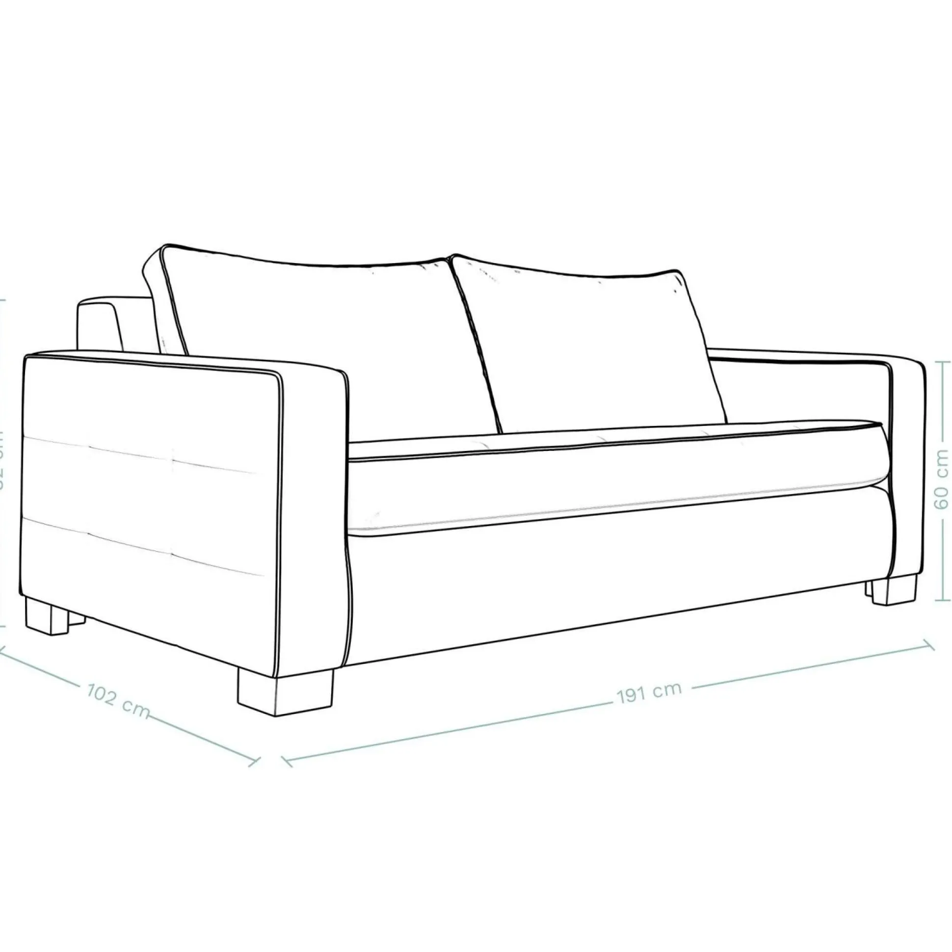 Canapé convertible velours Octave - Jaune Mordoré