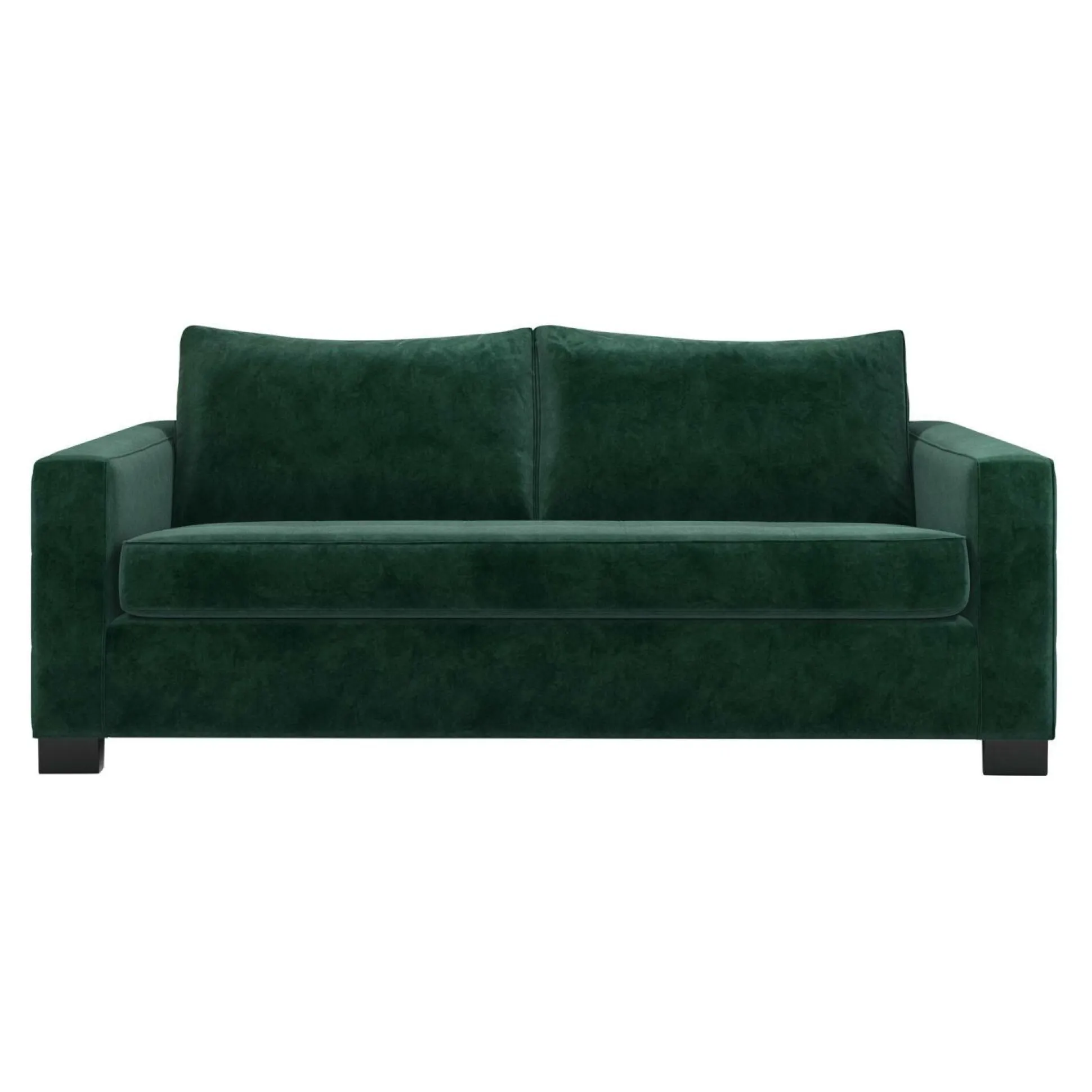 Canapé convertible velours Octave - Vert Emeraude