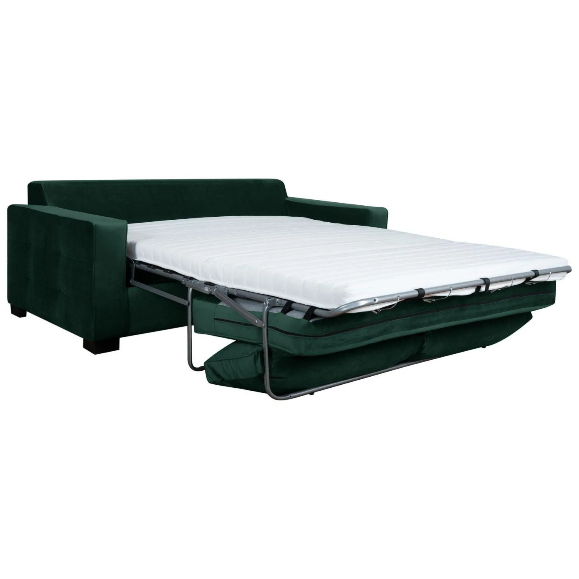 Canapé convertible velours Octave - Vert Emeraude