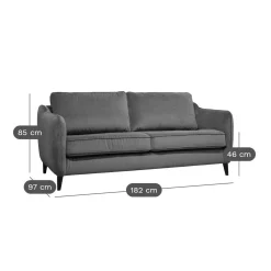 Canapé convertible velours Prince - Moutarde