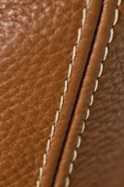 Canapé cuir Basile - Cognac - 3 places