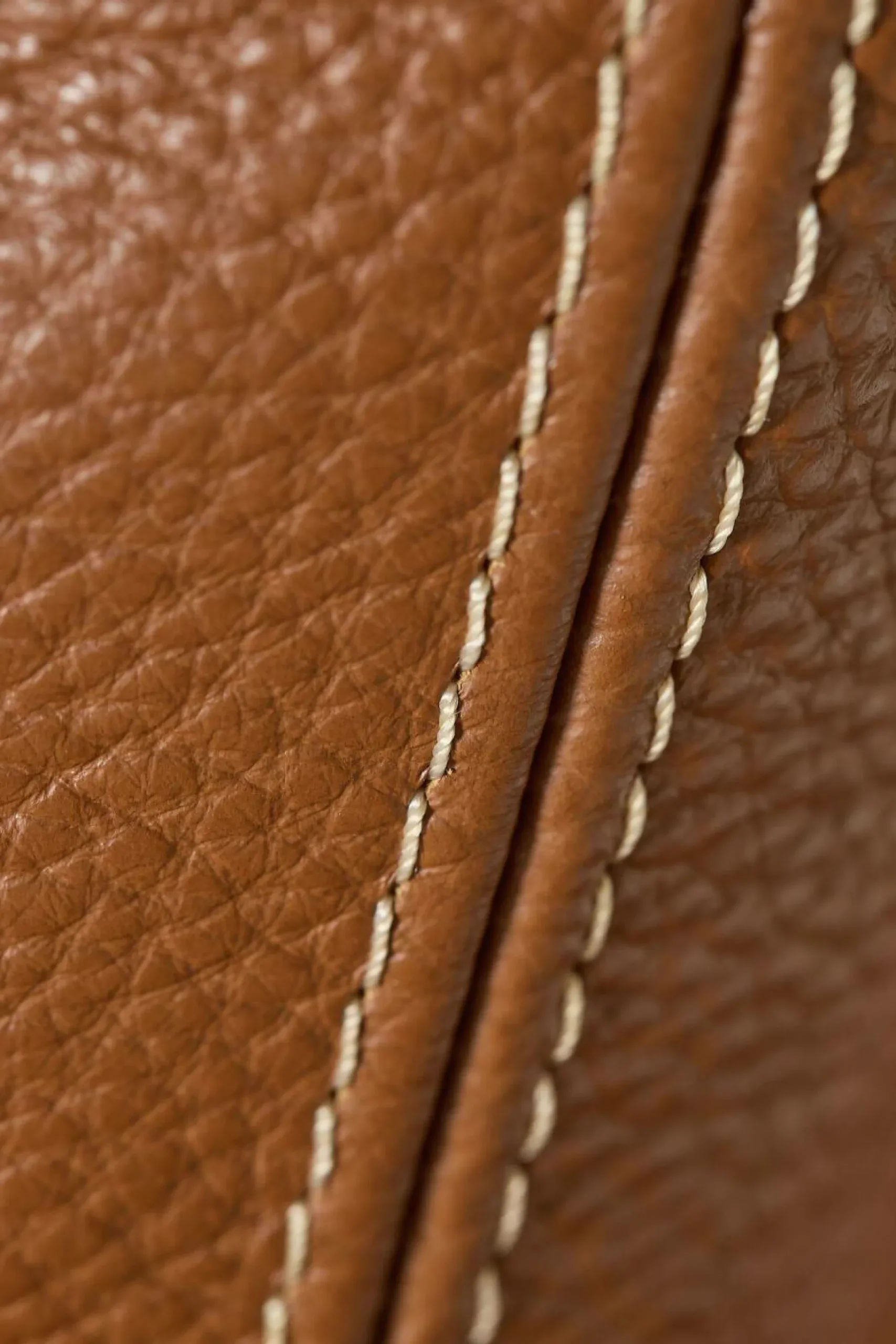 Canapé cuir Basile - Cognac - 3 places