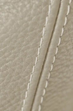 Canapé cuir Basile - Sable - Grand 3 places