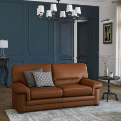Canapé cuir Melbourne - Cognac - 3 places
