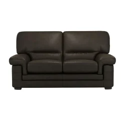 Canapé cuir Melbourne - Moka - 2 places
