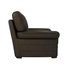 Canapé cuir Melbourne - Moka - 2 places