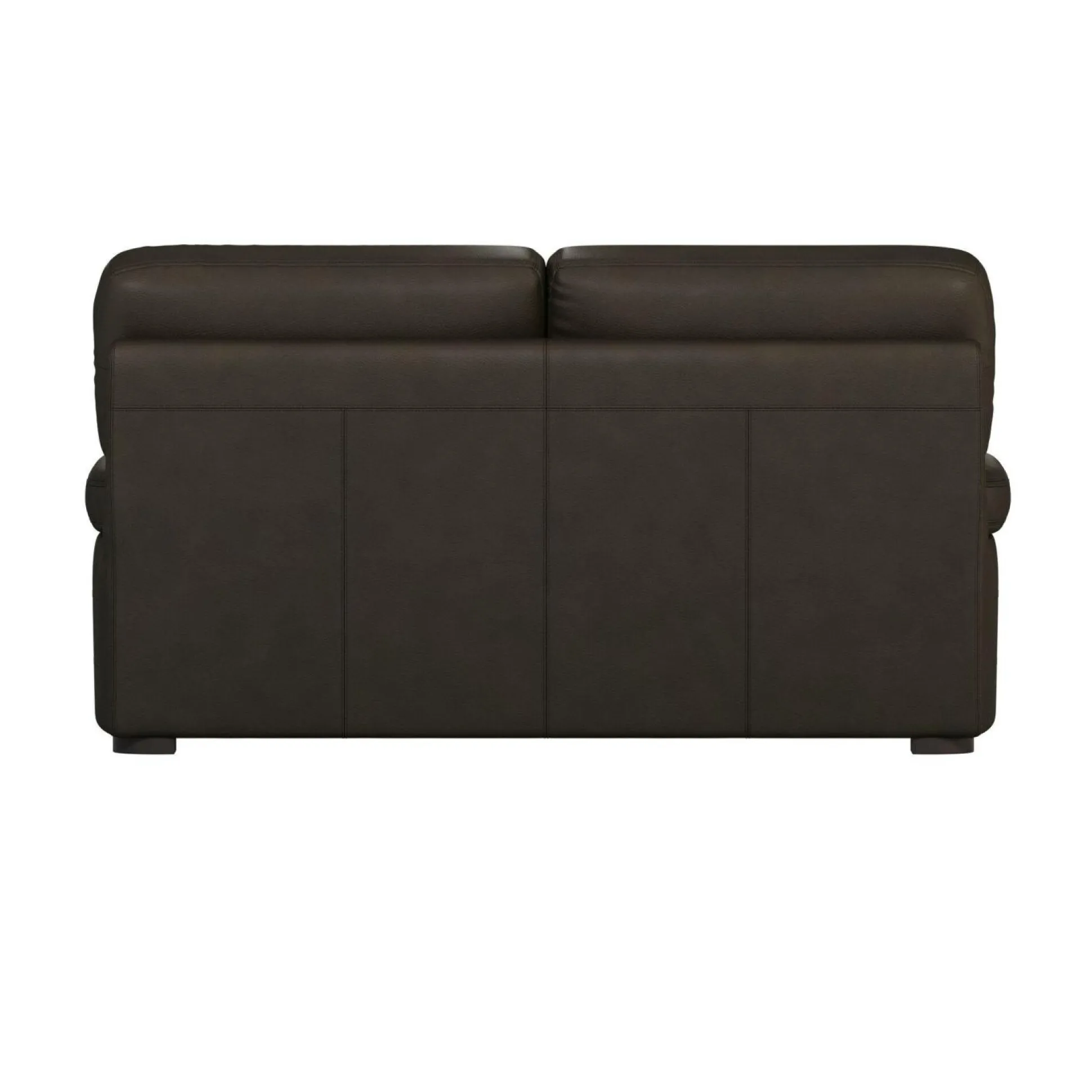 Canapé cuir Melbourne - Moka - 2 places