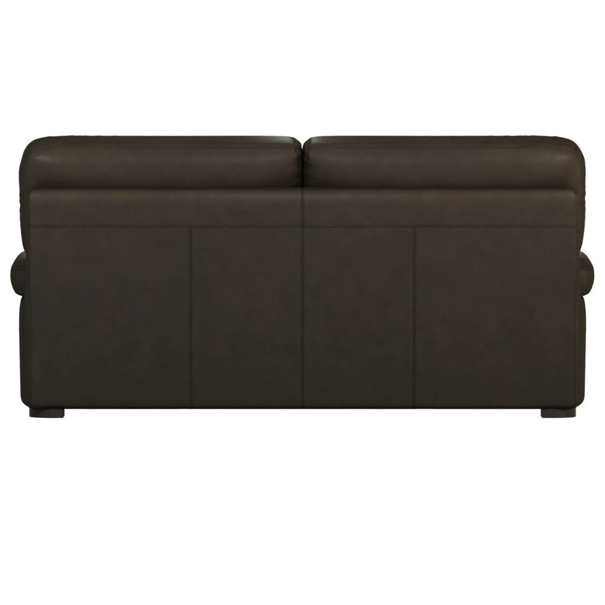 Canapé cuir Melbourne - Moka - 3 places