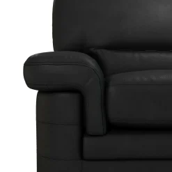 Canapé cuir Melbourne - Noir - 2 places