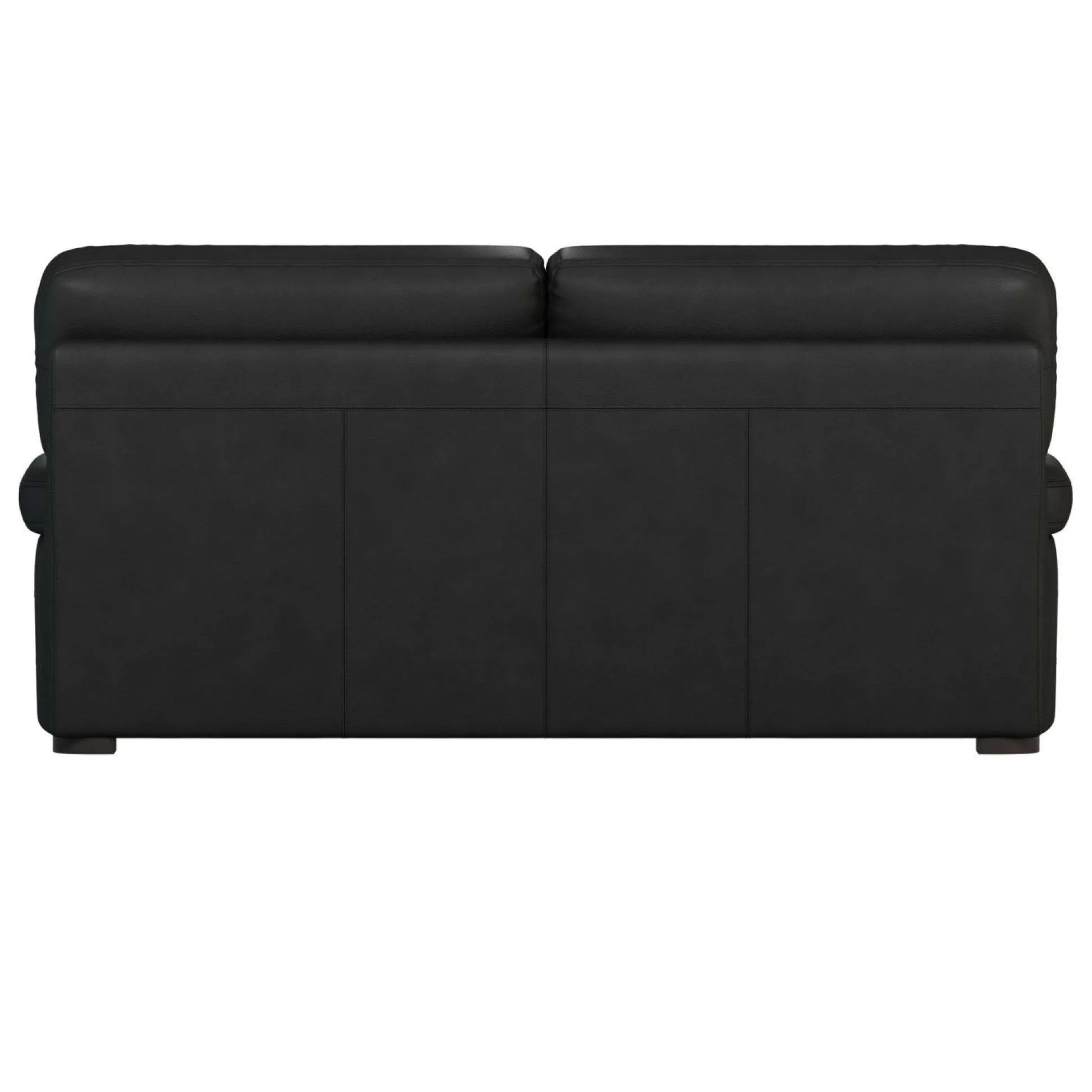 Canapé cuir Melbourne - Noir - 3 places