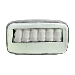 Canapé cuir têtières relevables Ben - Tourterelle - 2 places