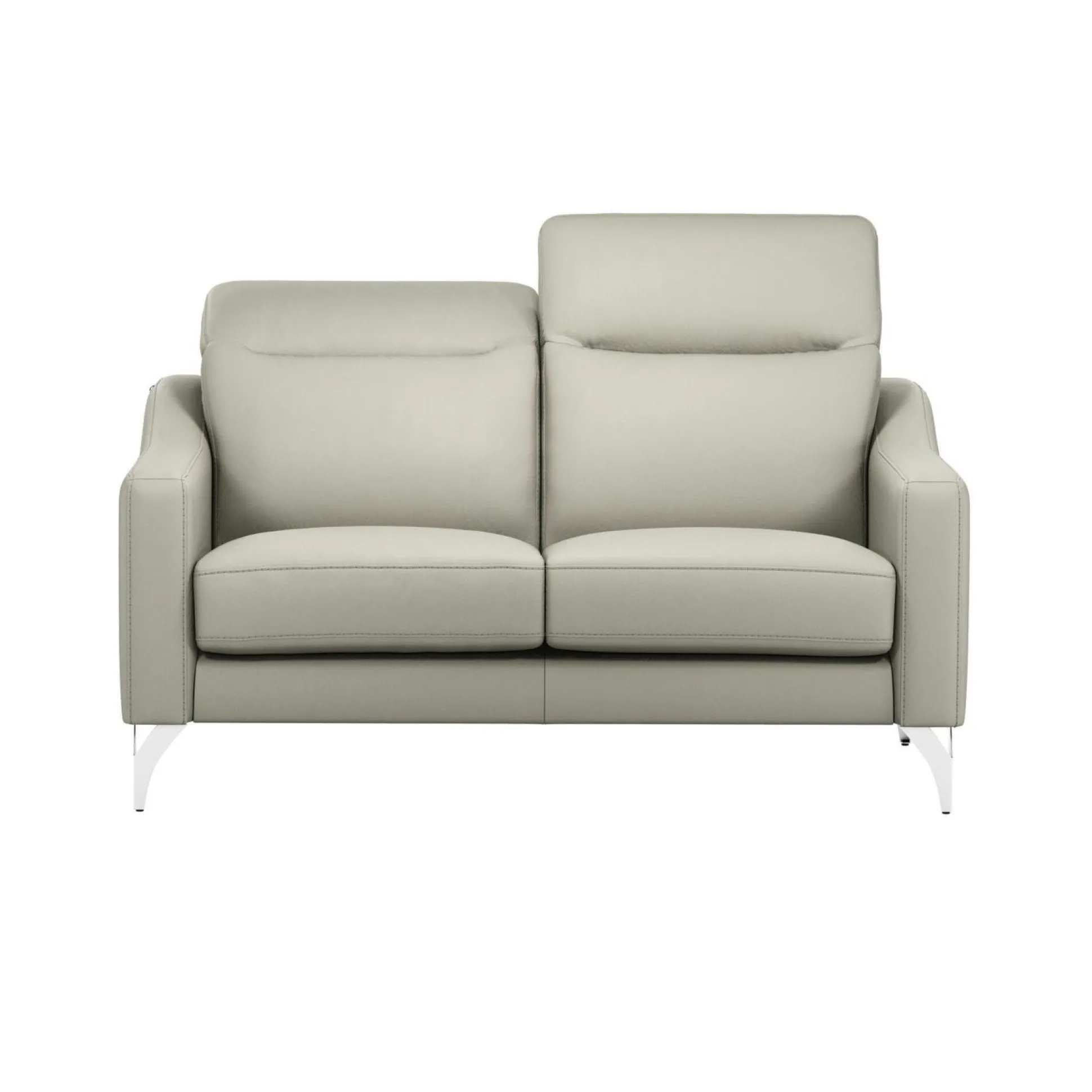 Canapé cuir têtières relevables Ben - Lune - Grand 2 places