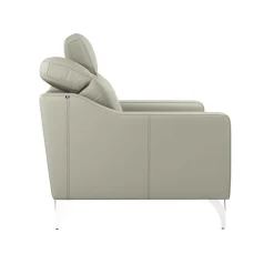 Canapé cuir têtières relevables Ben - Lune - Grand 2 places