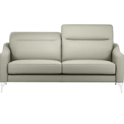 Canapé cuir têtières relevables Ben - Lune - Grand 3 places