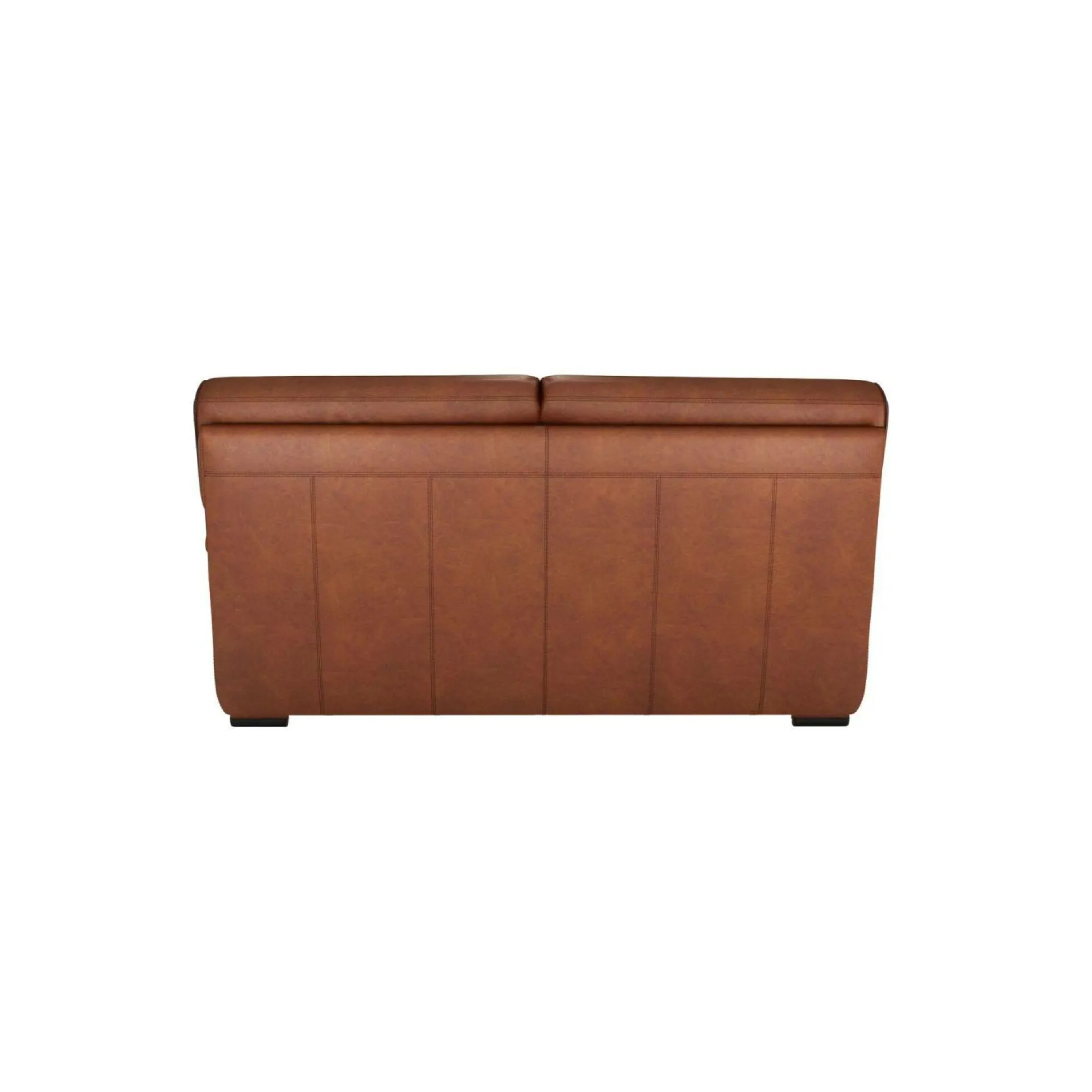 Canapé cuir Valentina - Whisky - 2 places