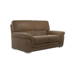 Canapé cuir Vittoria - Biscuit - 2 places