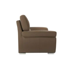 Canapé cuir Vittoria - Biscuit - 2 places