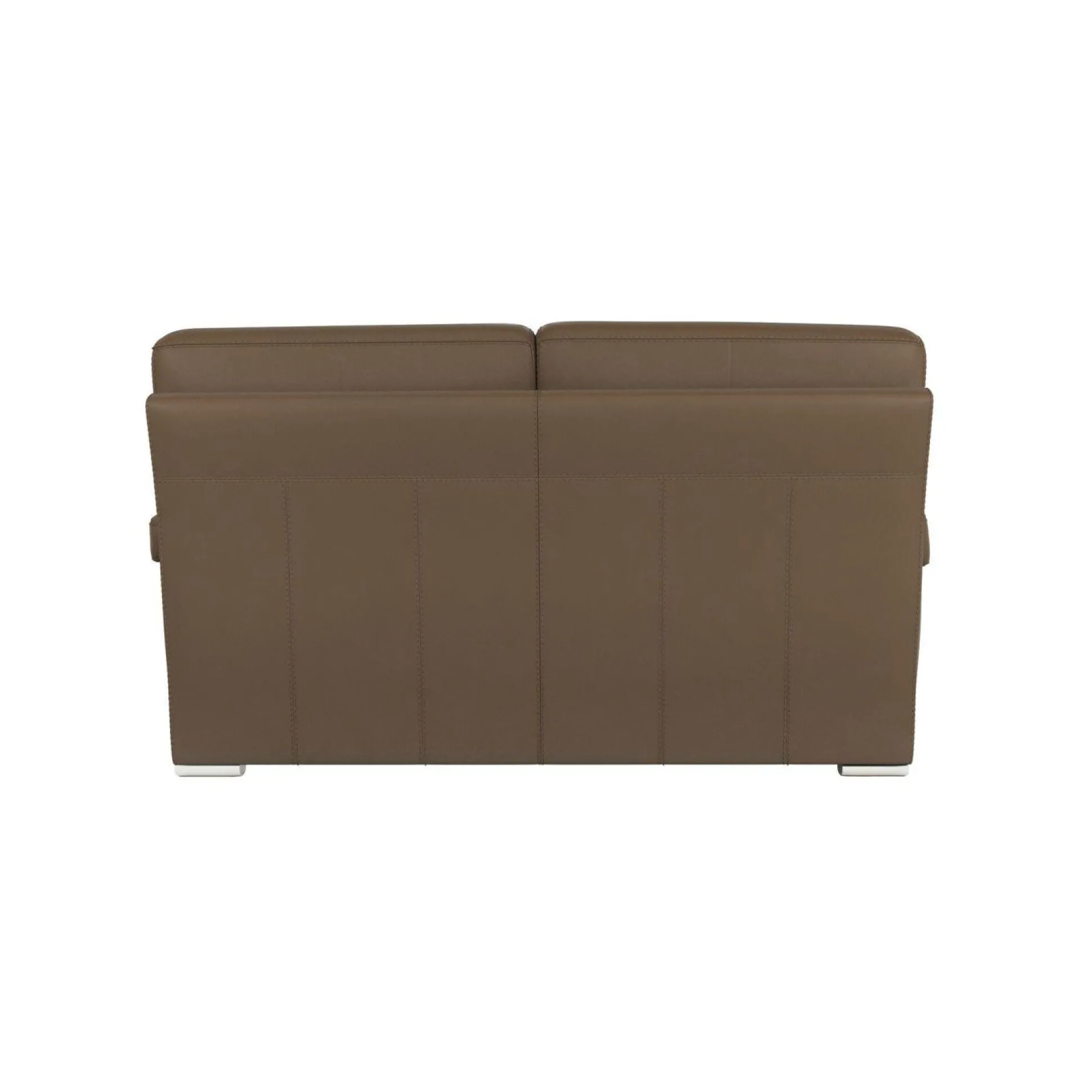 Canapé cuir Vittoria - Biscuit - 2 places