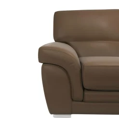 Canapé cuir Vittoria - Biscuit - 2 places