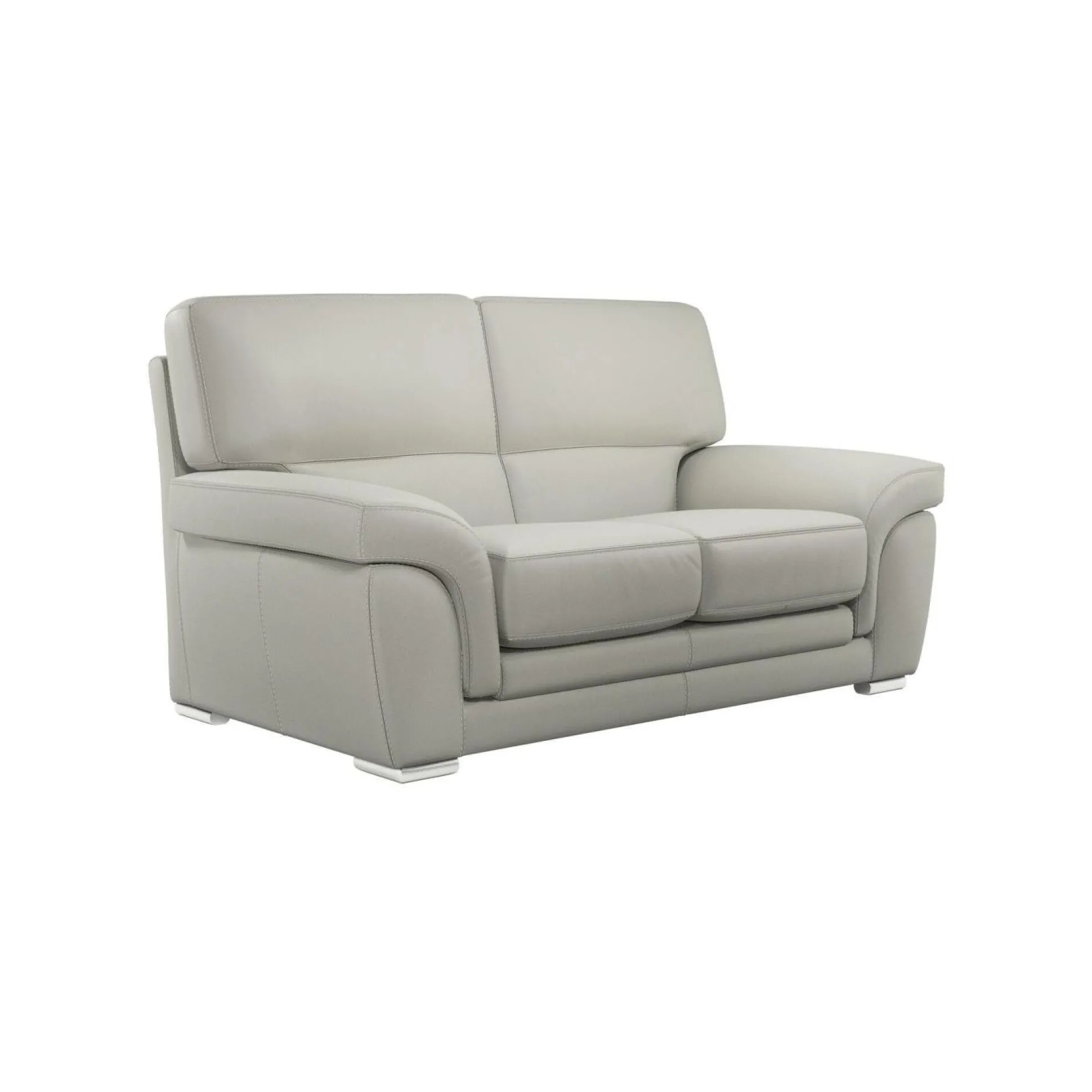 Canapé cuir Vittoria - Blanc - 2 places