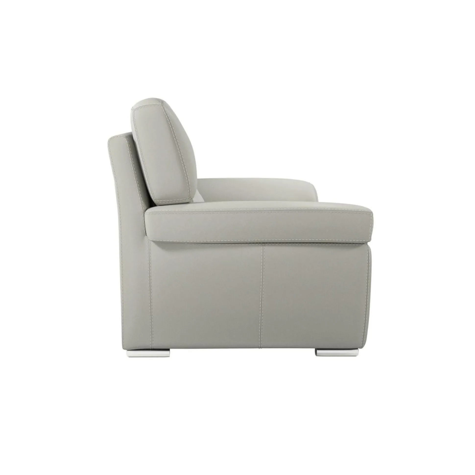 Canapé cuir Vittoria - Blanc - 2 places