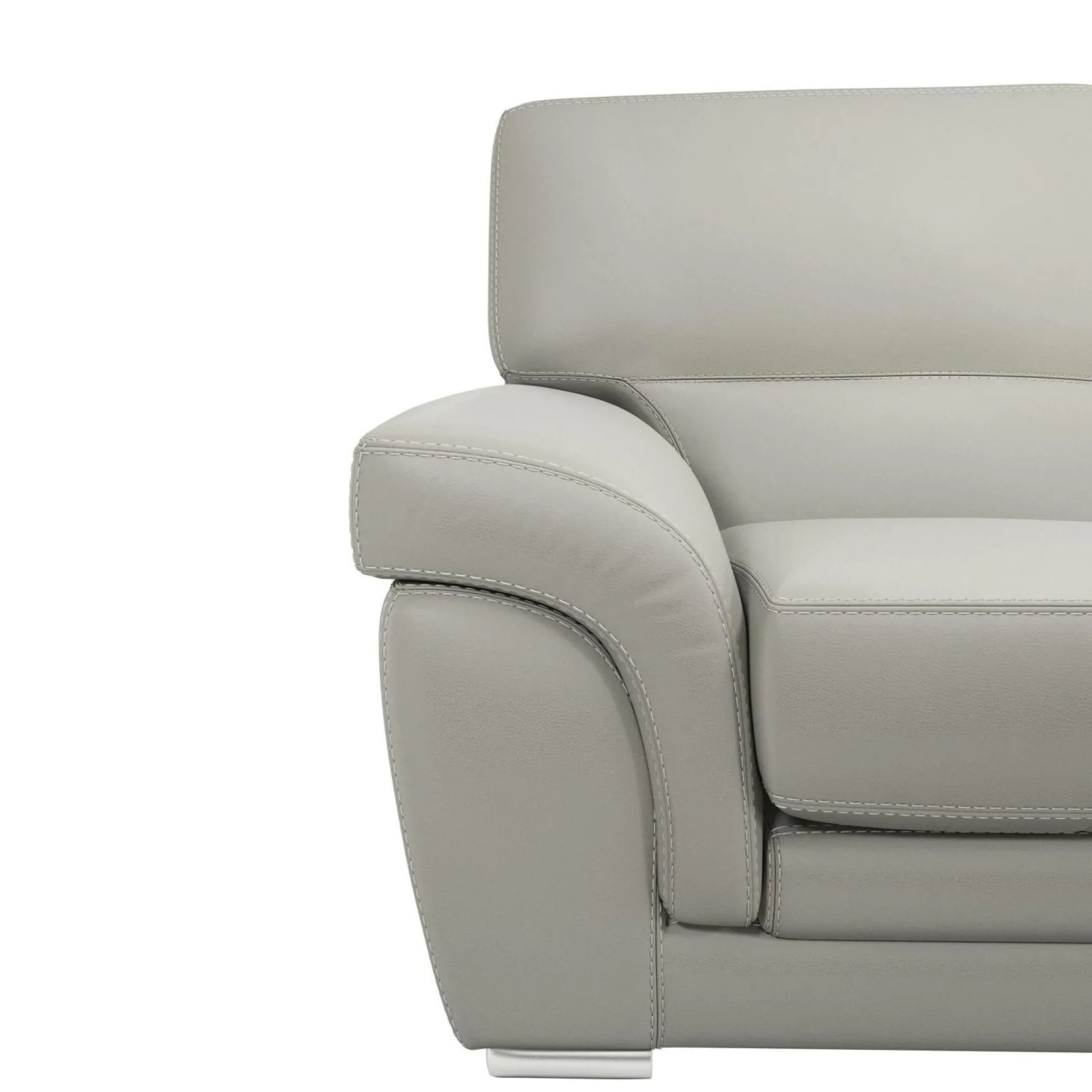 Canapé cuir Vittoria - Blanc - 2 places