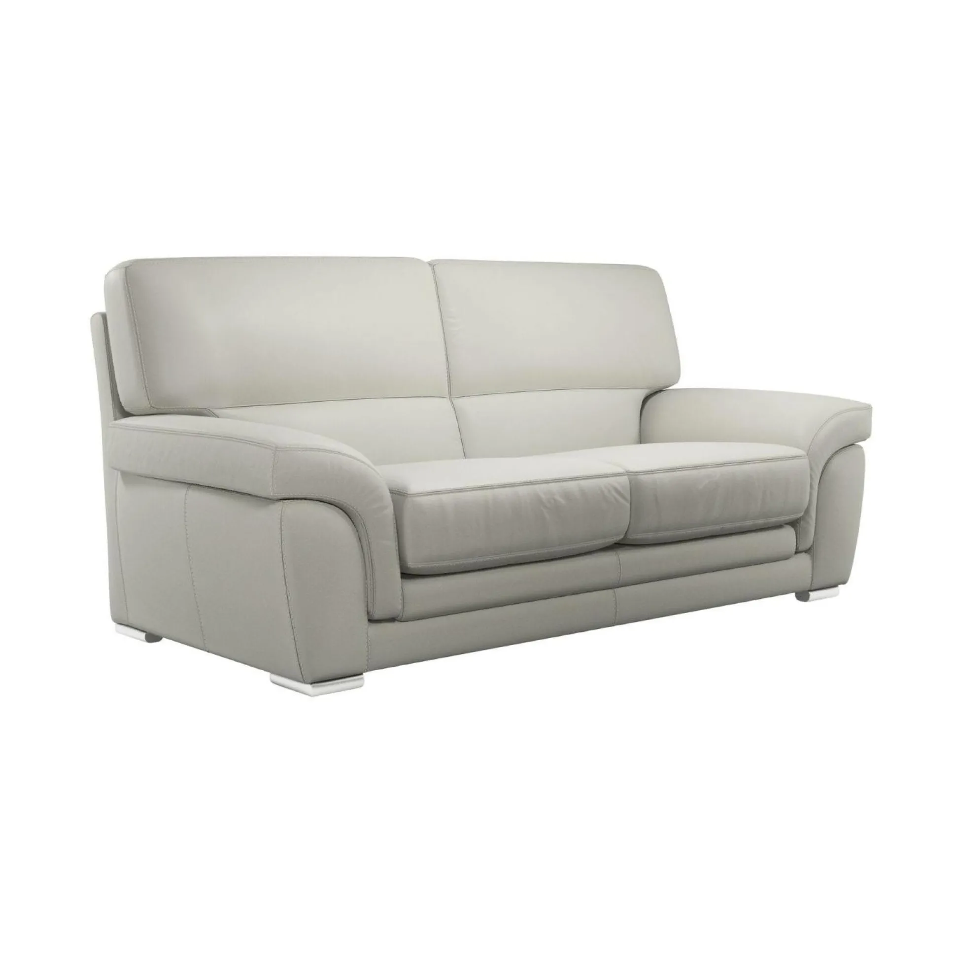 Canapé cuir Vittoria - Blanc - 3 places