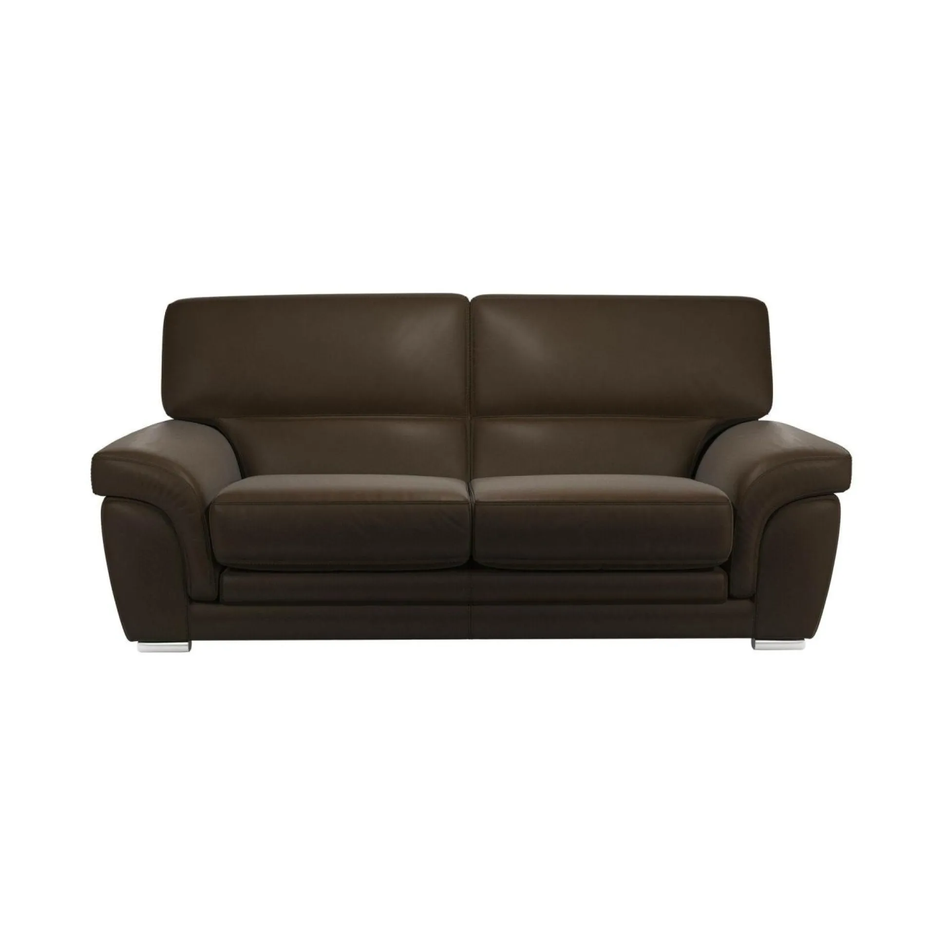 Canapé cuir Vittoria - Coffee - 3 places