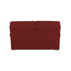 Canapé cuir Vittoria - Rouge - 3 places