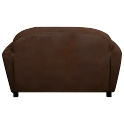 Canapé microfibre aspect cuir vieilli Owen - 2 places