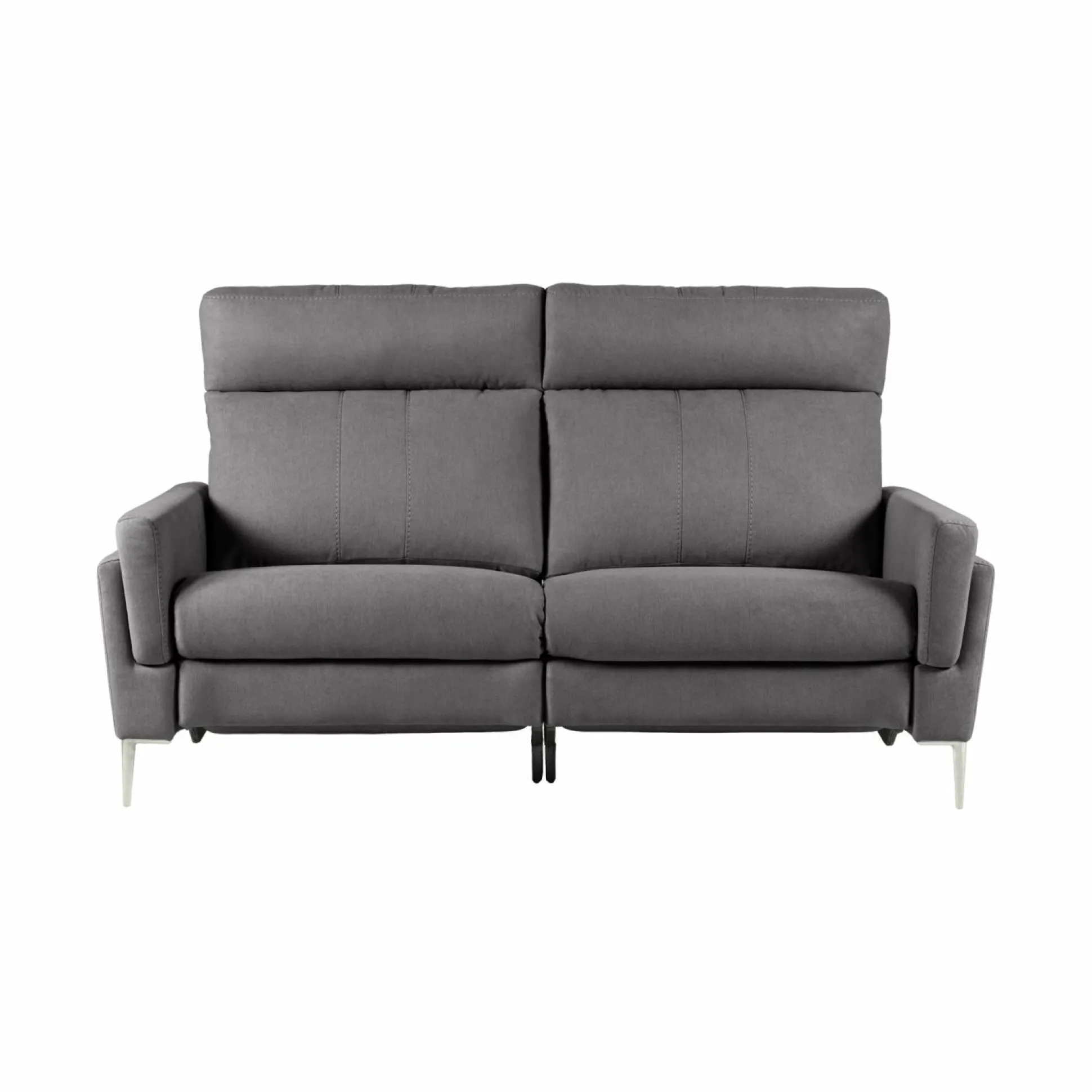 Canapé relax électrique tissu Boston - Ardoise - 3 places