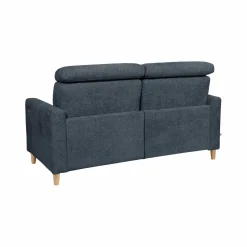 Canapé relax électrique tissu Chambord - Bleu - 3 places