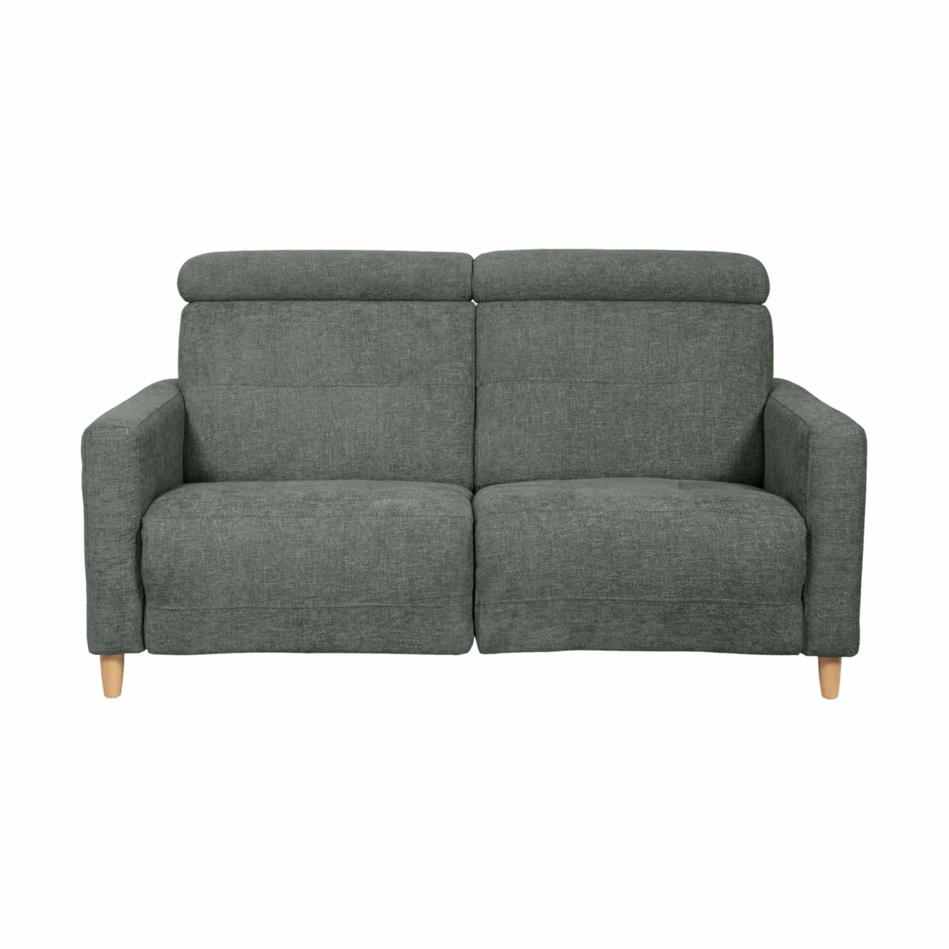 Canapé relax électrique tissu Chambord - Lierre - 3 places