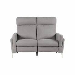 Canapé relax électrique tissu Boston - Gris Clair - 2 places
