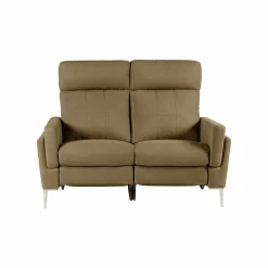 Canapé relax électrique tissu Boston - Kaki - 2 places
