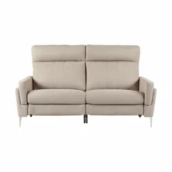 Canapé relax électrique tissu Boston - Naturel - 3 places