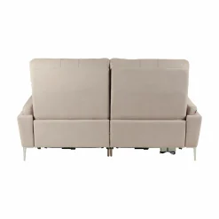 Canapé relax électrique tissu Boston - Naturel - 3 places