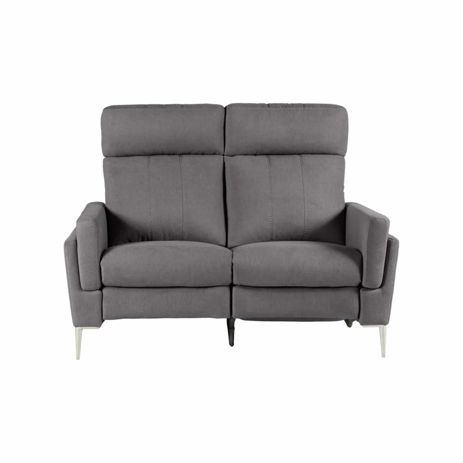 Canapé relax électrique tissu Boston - Ardoise - 2 places - relax à droite