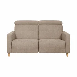 Canapé relax électrique tissu Chambord - Beige - 3 places