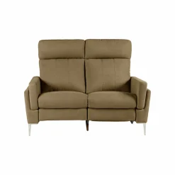 Canapé relax électrique tissu Boston - Kaki - 2 places - relax à droite
