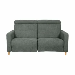 Canapé relax électrique tissu Chambord - Lierre - Grand 2 places