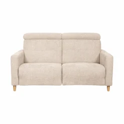 Canapé relax électrique tissu Chambord - Ivoire - 3 places