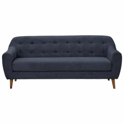 Canapé tissu Agathe - Bleu - 3 places