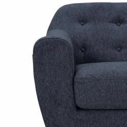 Canapé tissu Agathe - Bleu - 3 places